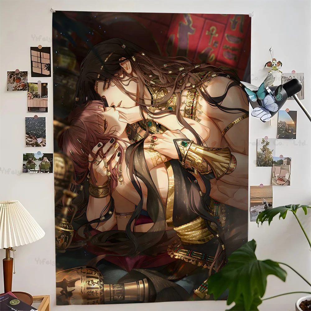 

Light And Night Evan Sariel Charlie Jesse Osborn Anime Tapestry Hippie Flower Wall Carpets Dorm Decor Wall Hanging Home Decor