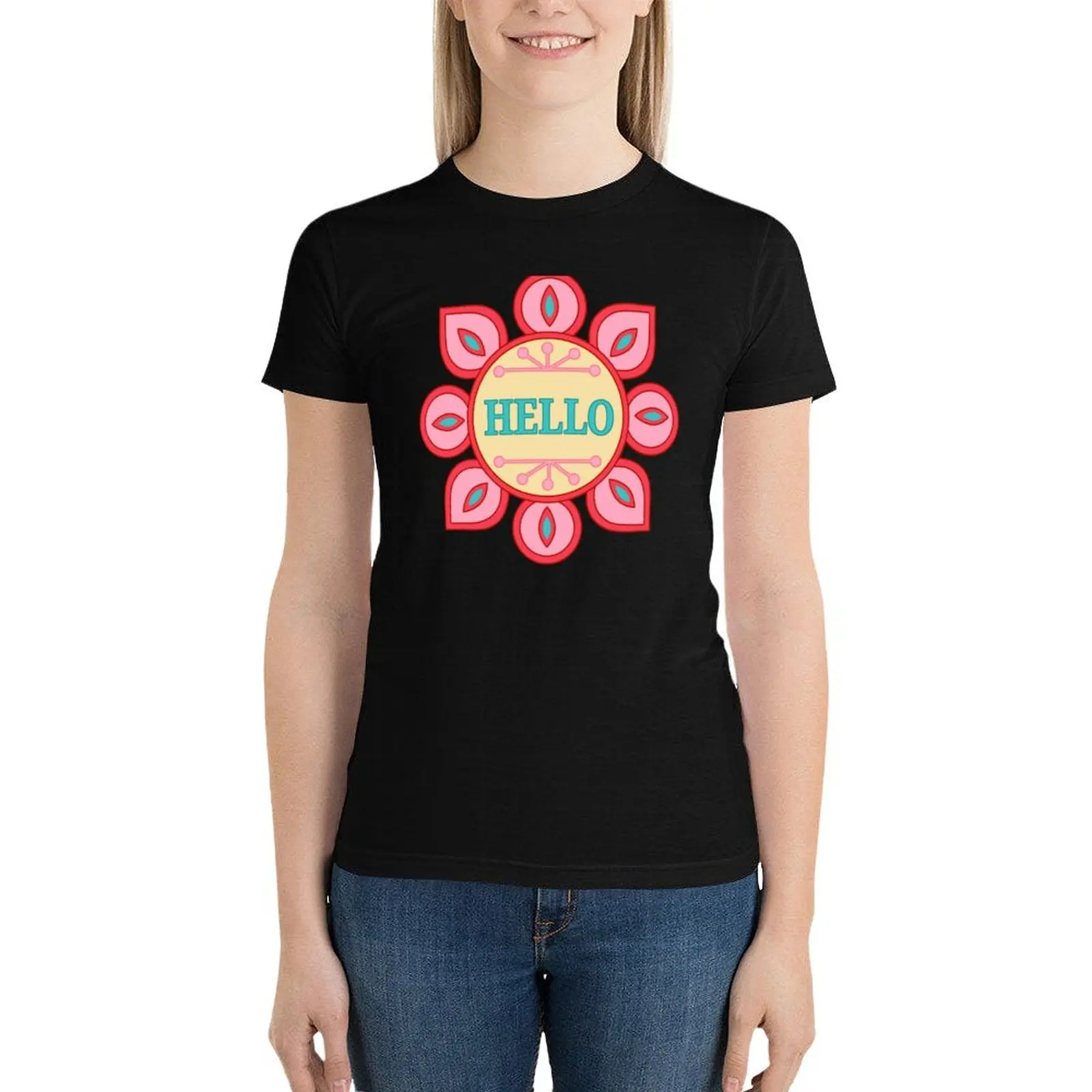 

HELLO T-Shirt vintage clothes cute tops graphics cute clothes clothes for woman
