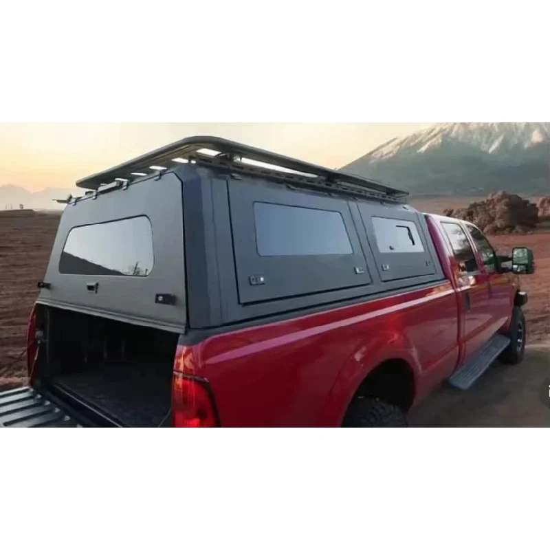 Professional 8FT UTE Pickup Truck Bed Canopy Topper, Universal Vehicle Exterior Modification Accessories