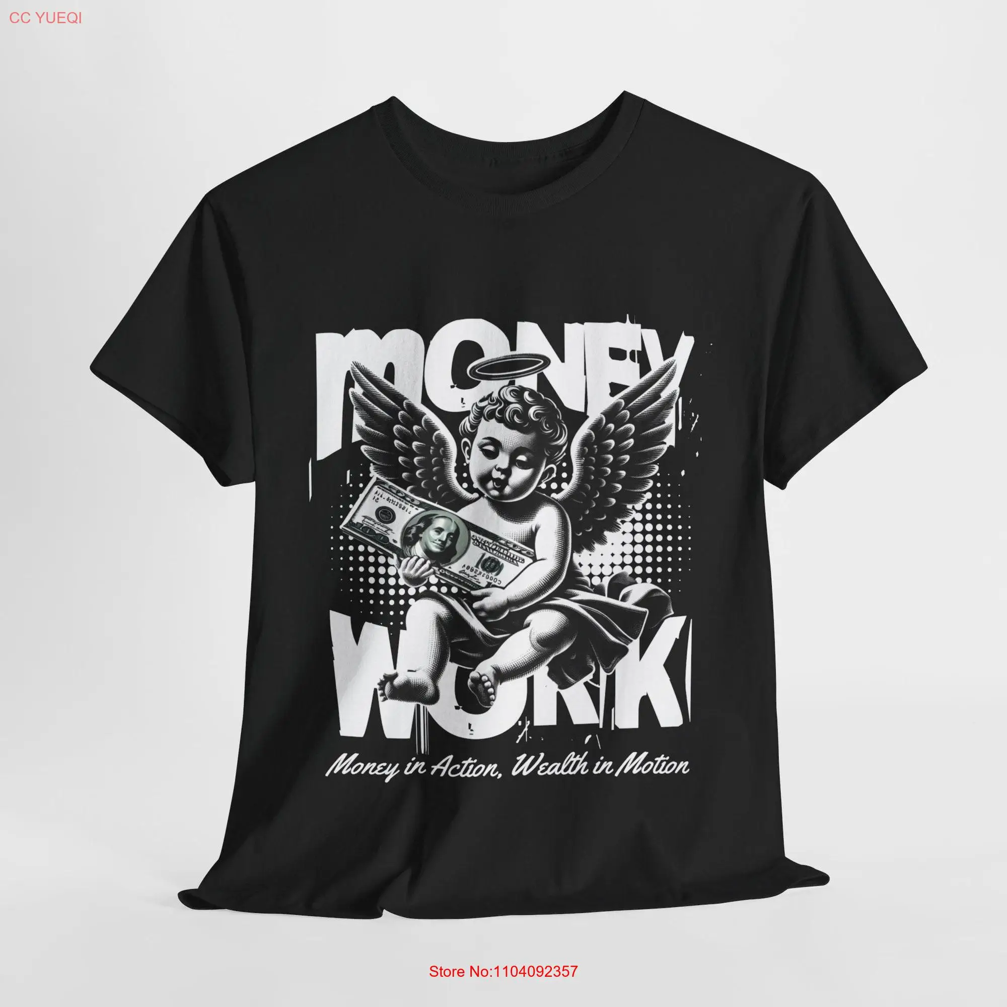 Money Work T Shirt Hustle Wealth Pursuit Hard Pays Off and long or short sleeves