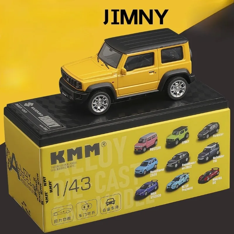 1/43 Scale Suzuki Jimny Off Road Vehicle Alloy Model Toy Ornaments Children's Pull Back Miniature Voiture Home Decor Collection