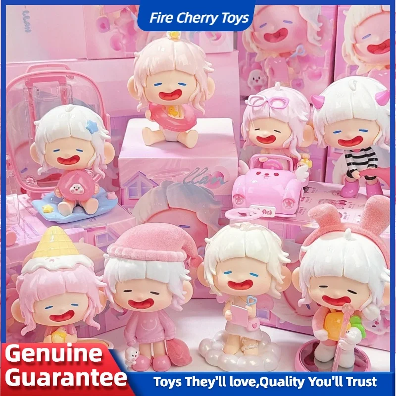 ของแท้ Llan สีชมพู Dream Series กล่องตาบอดอะนิเมะ Action Figure ตุ๊กตาน่ารักอุปกรณ์ต่อพ่วงสาววันเกิด Surprise ของขวัญ Figurine เครื่องประดับ