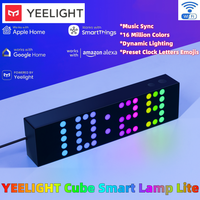 YEELIGHT Cube Smart Lamp Lite Desktop RGB Dynamic Light Wireless Wifi Connection Music Sync Dynamic Lighting For Google Alexa