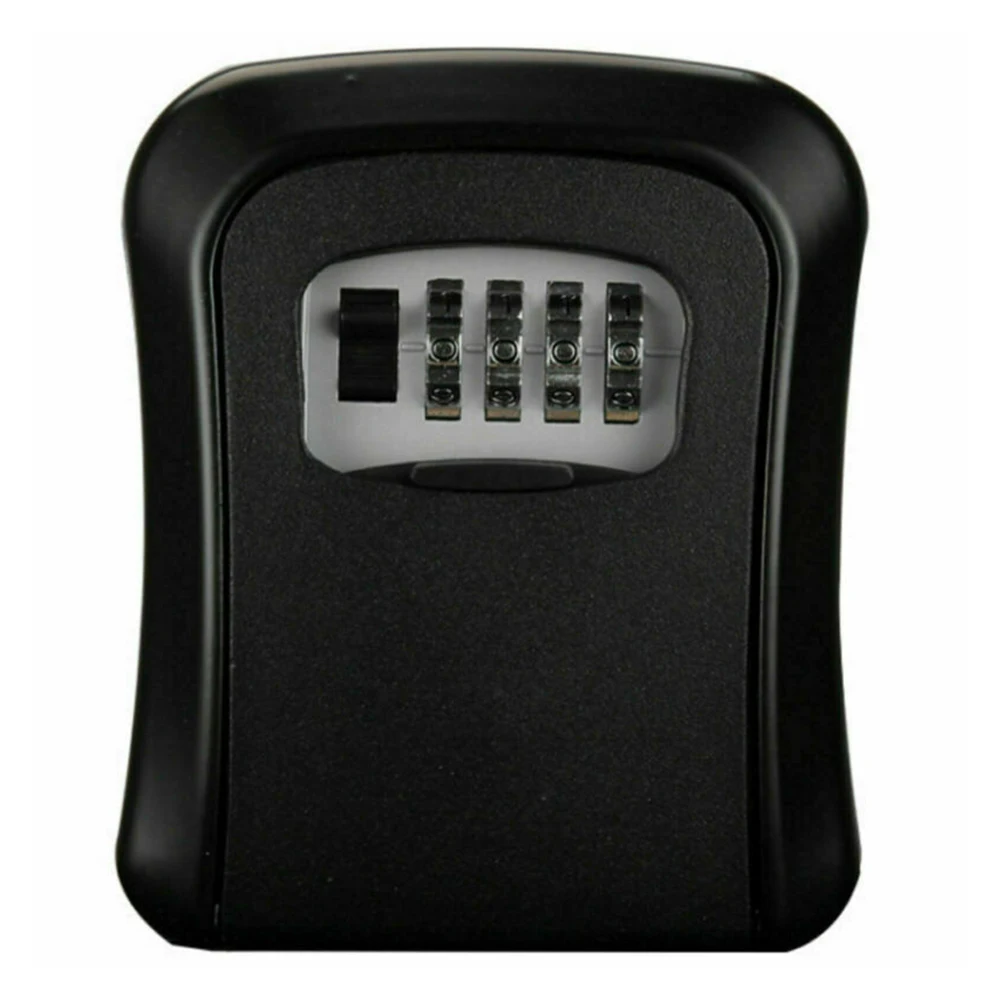 

Wall Mount Key Safe Organizer Box 4 Digit Combination Password Key Box Password Lock ABS Plastics for Indoor Outdoor Key U Disk