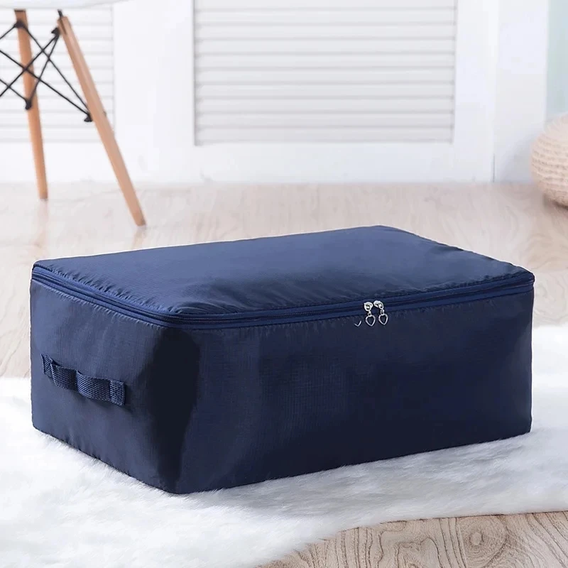 Solid Oxford Clothes Quilt Storage Bag Large Capacity Moving Luggage Packaging Bag Household Clothing Moisture-proof Sorting Bag