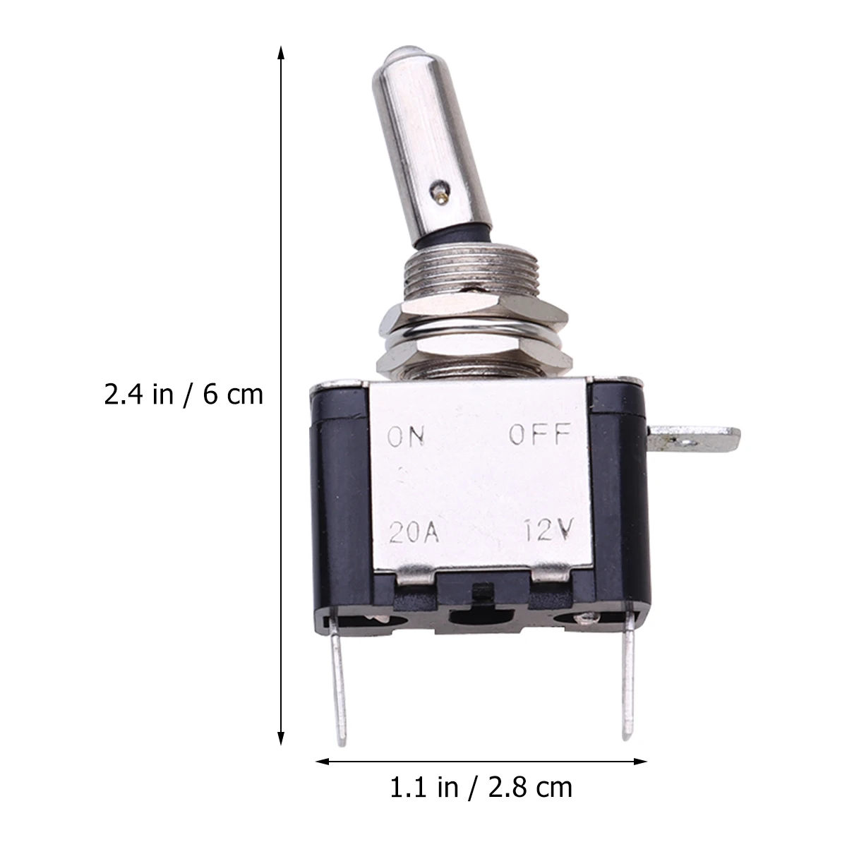 

2 Pcs LED Fog Light Switch 12V ASW-07D Toggle Power Button Self-locking Foglamp On-off