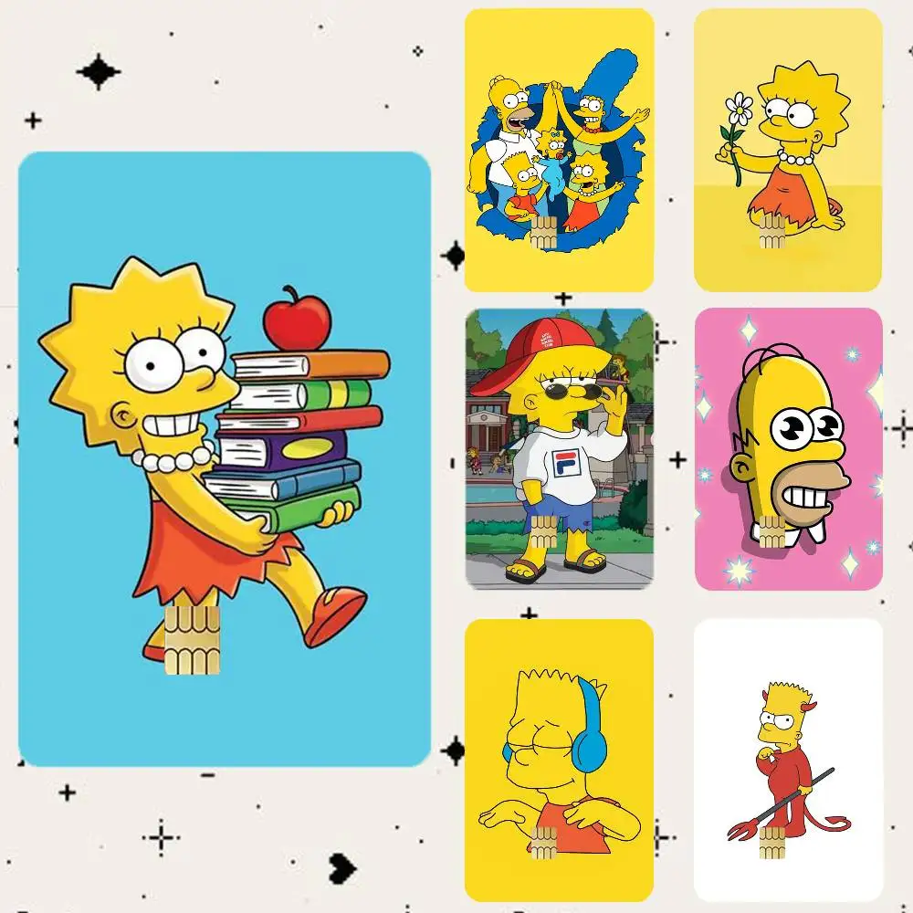 

The S-Simpsons Anime HD Waterproof Card Skins Protective Stickers for Credit Bank Game Cards