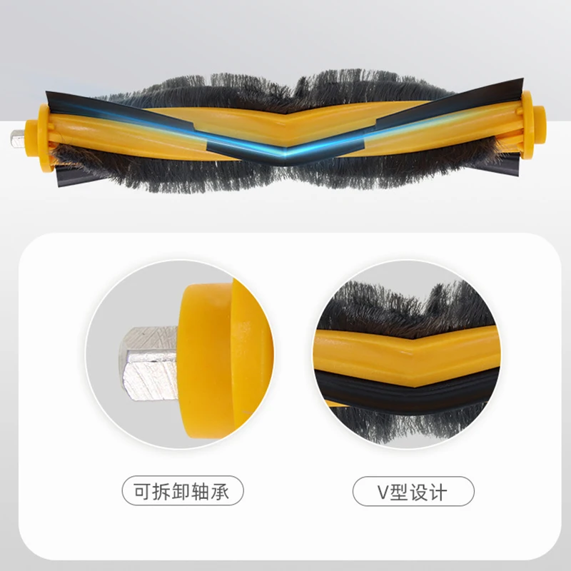 ملحقات مكنسة كهربائية للروبوتات من أجل Ecovacs Deebot OZMO T8 + T8 AIVI فرشاة جانبية بمرشح ممسحة أجزاء حقيبة غبار فرشاة رئيسية