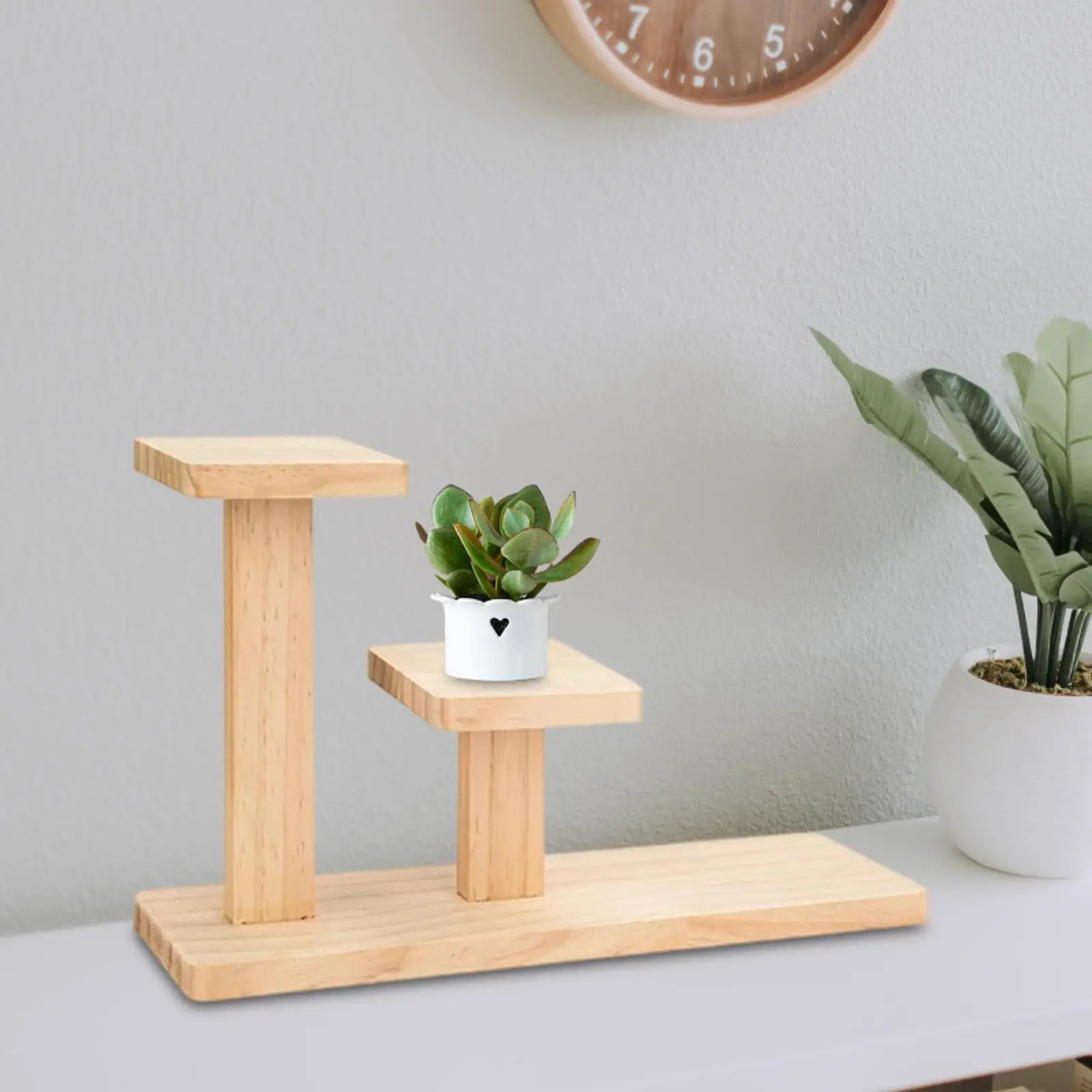 

Трехуровневая деревянная подставка для растений, декоративная подставка для цветов, держатель для растений, для балкона, патио, дома, офиса, подоконника