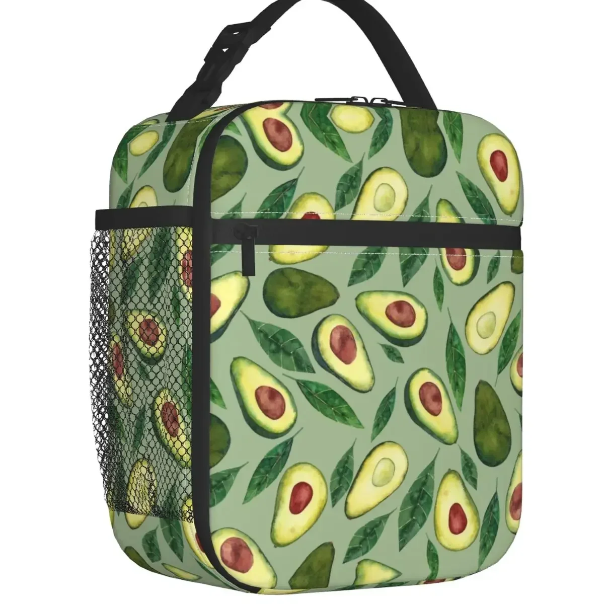 

Avocado Portable Lunch Boxes for Women Waterproof Cooler Thermal Food Insulated Lunch Bag Office Work