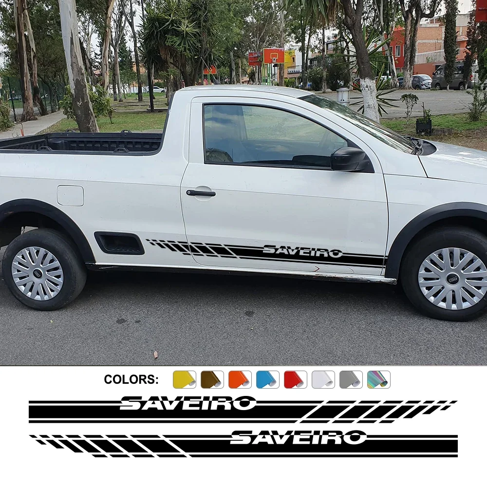 

Car Door Side Stickers For Volkswagen VW Saveiro Pickup Truck Graphics Stripes Vinyl Decor Decal Cover Auto Tuning Accessories