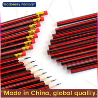 10Pcs /Lot Sketch Pencil HB Wooden Graphites With Eraser Children Drawing Writing Stationery School Supplies