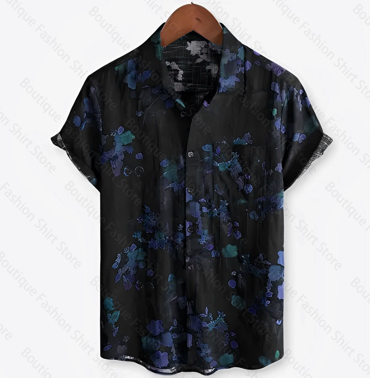 12 Color Men\'s New Floral Print Shirts Hawaii Daily Wearing a high-quality large size shirt XS-6XL fast delivery