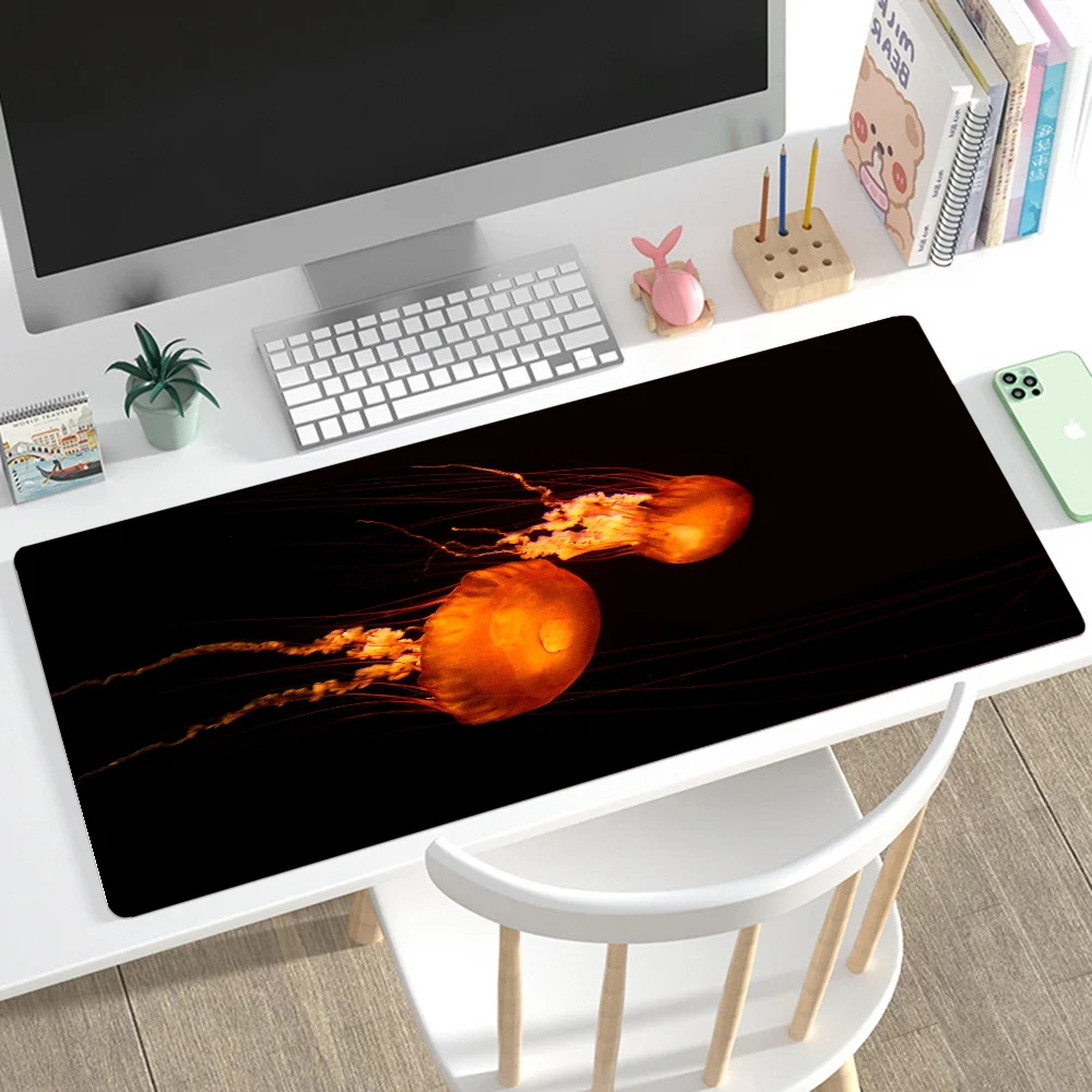 

Deep Sea Jellyfish Mousepad Mouse Mat Desk Mat With Pad Gaming Accessories Prime Gaming XXL Keyboard Pad Padding Mat