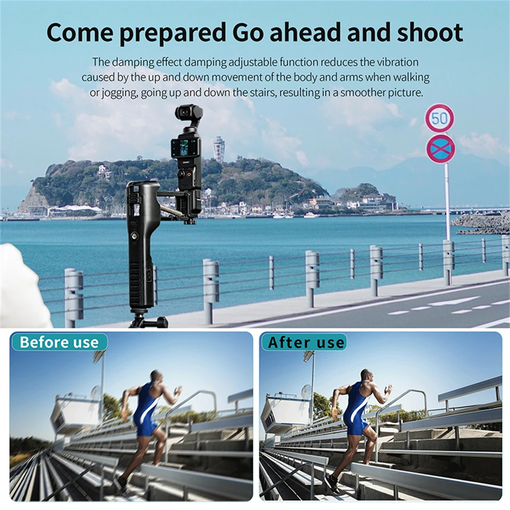 Stabilizzatori Video per fotocamera supporto per assorbimento degli urti portatile stabilizzatori Video per videocamera compatibili per OSMO Pocket 3