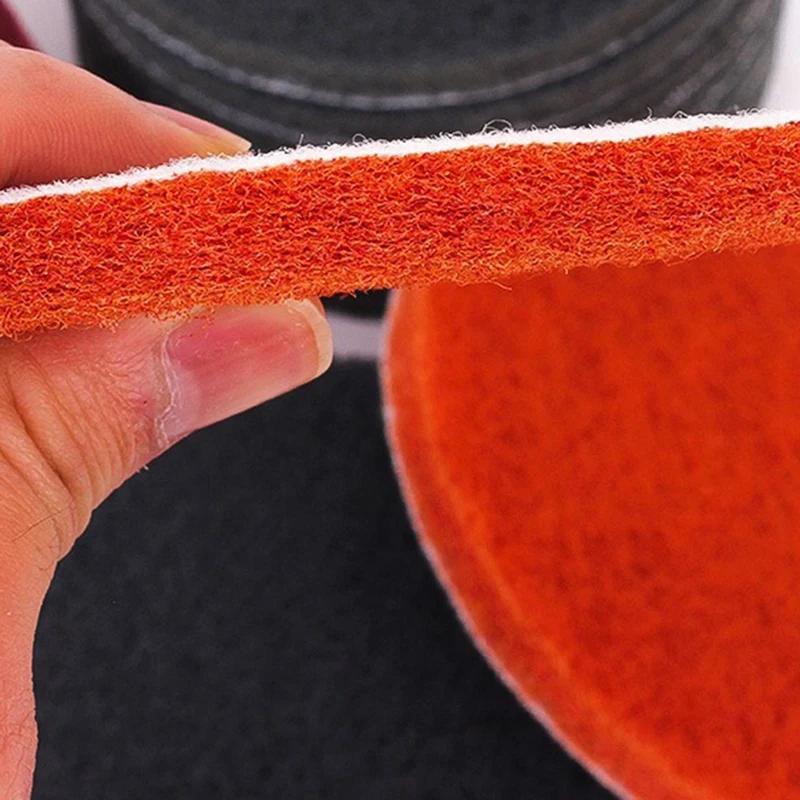 AC88 16Pcs Sanding Fleece Set Scouring Pads 125mm Polishing Pads 5Inch for Wood Stainless Steel Furniture Grit 180 400 800 1500