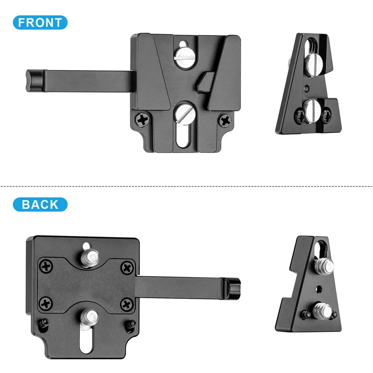 a20z-nova-base-de-montagem-em-aluminio-cnc-v-mount-com-placa-de-liberacao-rapida-tipo-arca-v-lock-e-bloco-triangular-a