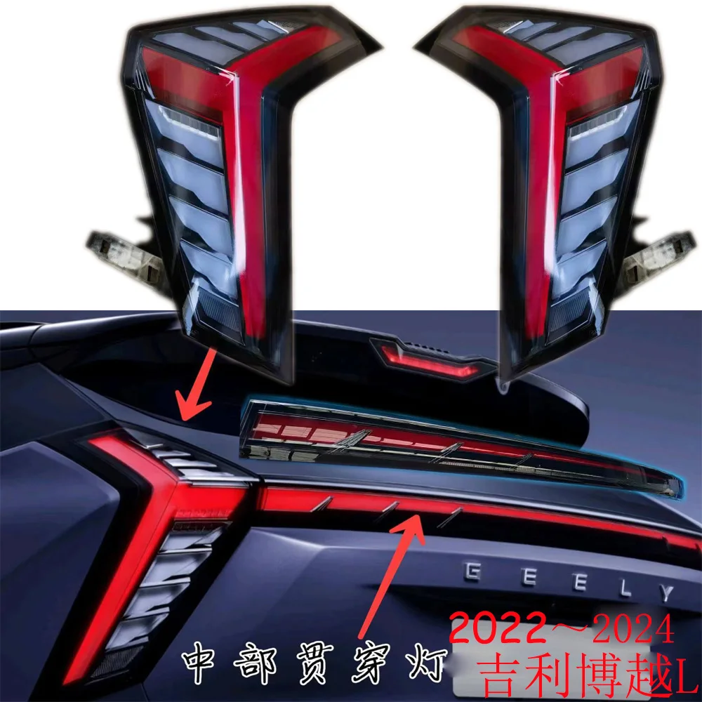 1pcs Car accessories bupmer tail light for Geely Emgrand Boyue L taillight 2022~2024y fog Geely Emgrand BoYue L rear light