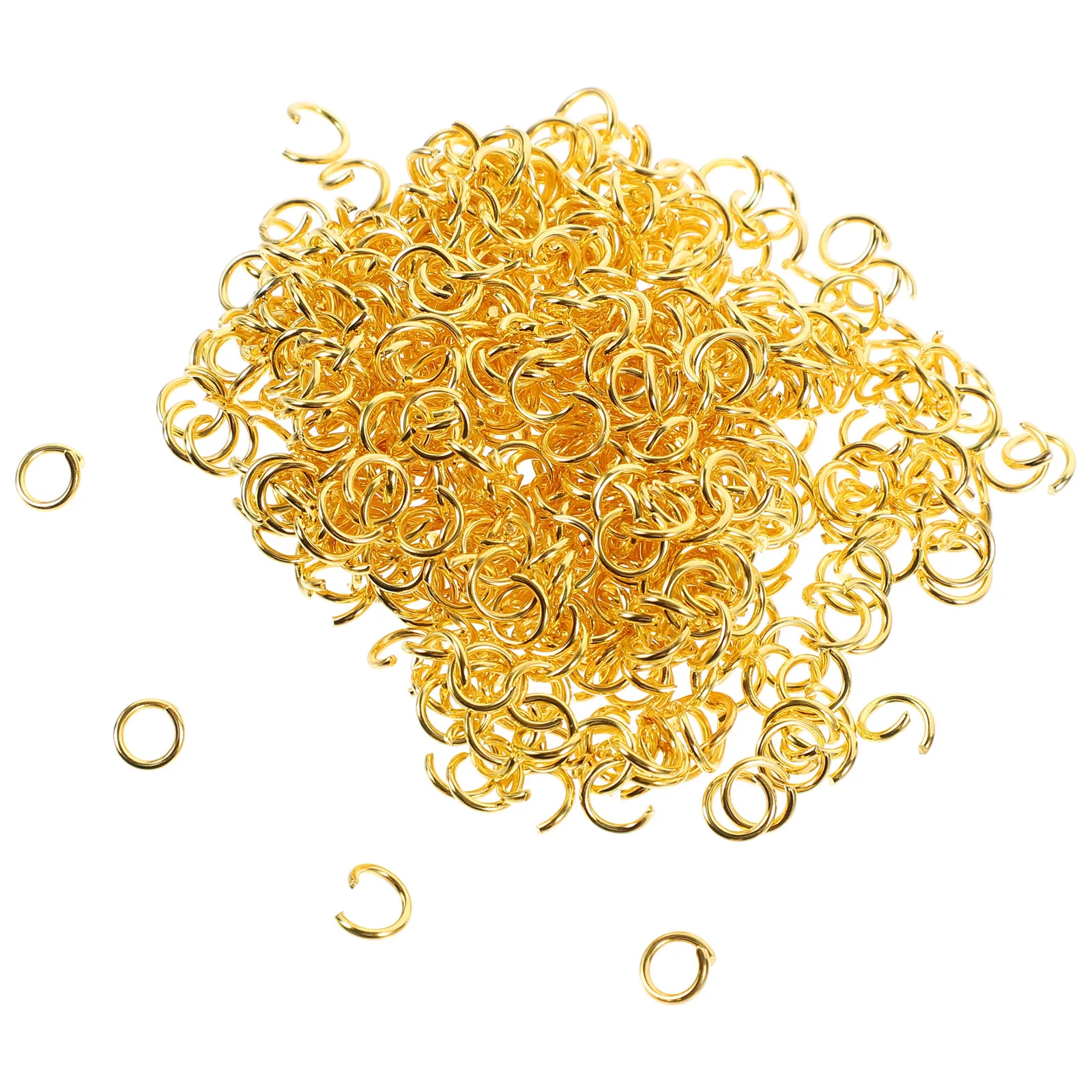 500Pcs Stainless Steel Open Jump Rings Jewelry Making Findings for Necklace Bracelet DIY Repairs Split Ring Jump Rings