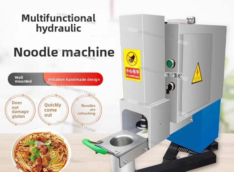 Automatic Hydraulic Ramen Machine Small Manual Dumpling Electric Stainless Steel Cold Noodle Machine Potato Flour