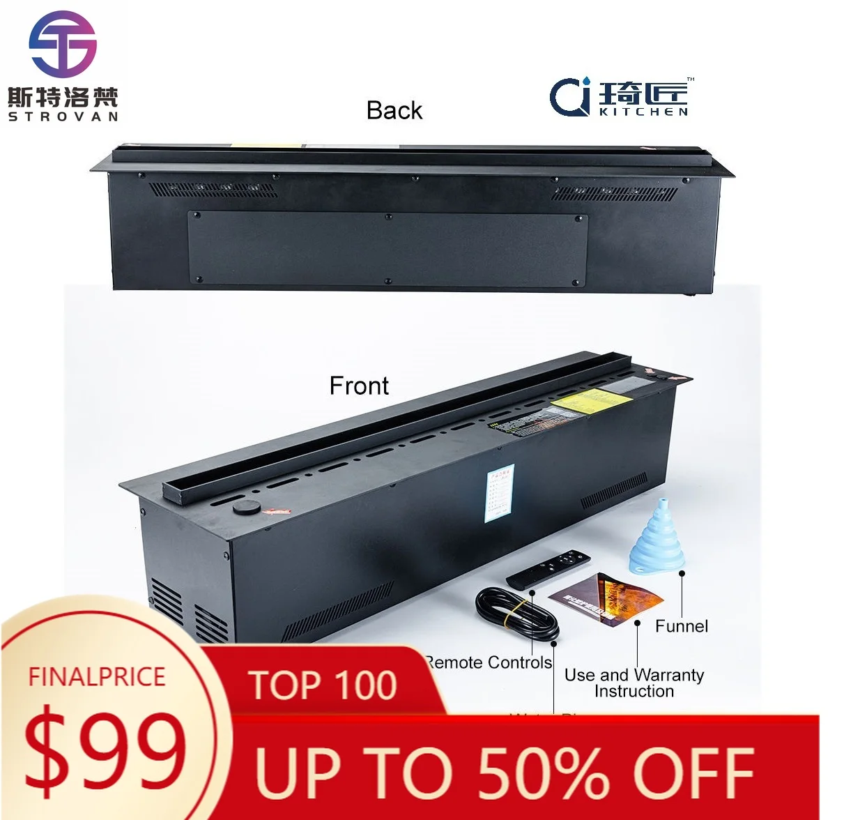 

ZXHK Water Vapor Fireplace American Style Electric Fireplace Led Electric Fireplace Modern Indoor Villa Light Source Insert 6-8