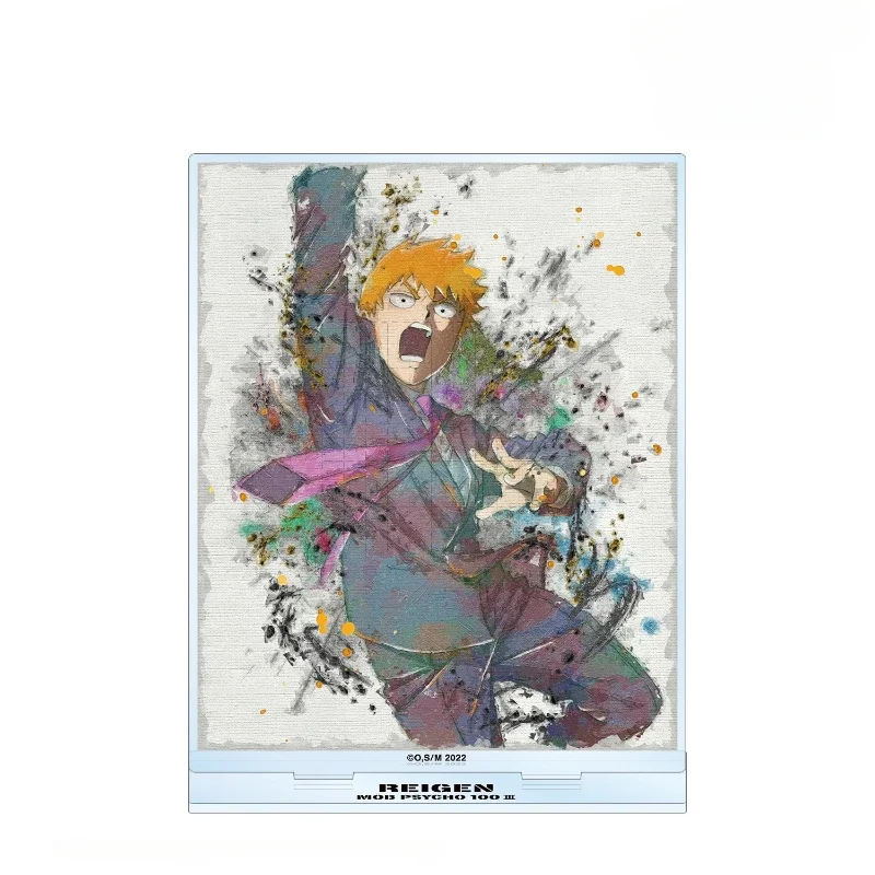 Anime Serizawa Reigen Arataka Kageyama Ritsu Shigeo Acryl Stand Doll Game Ekubo Figure Model Plate Cosplay Toy for Gift