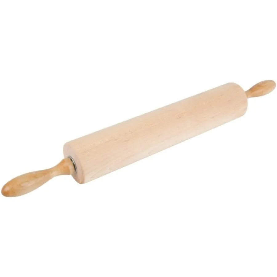 

Деревянная скалка диаметром 2-3/4 дюйма, прочный валик для теста с ручками, скалка для выпечки, пицца, помадка, корка, печенье, кондитерские изделия a