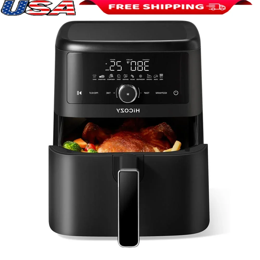 

10-in-1 Air Fryer 6QT Family Cooking Healthy Crispy Low Oil 400F Flash Crisp Technology with Preset Modes Easy Clean