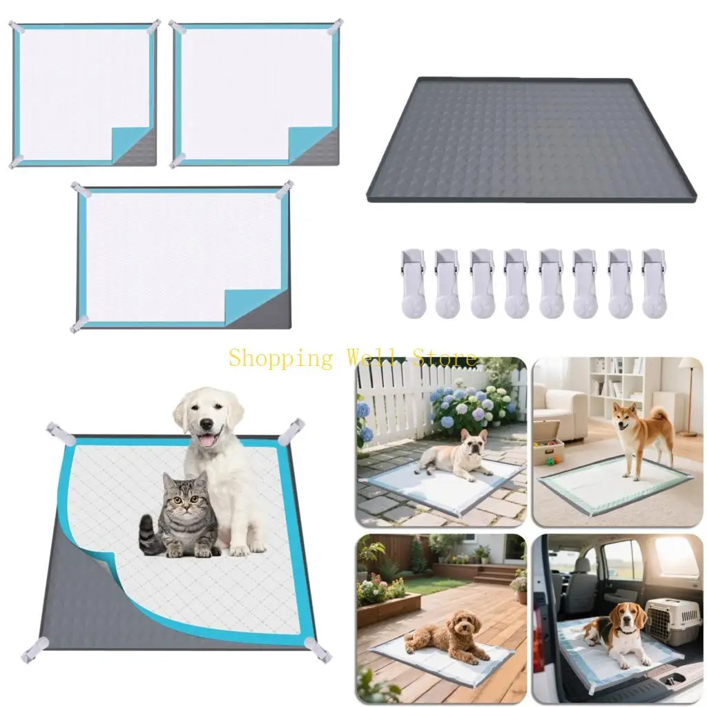 KX4B Durability Pet Pee Mats with Secure Fasteners For Training And Elderly Dogs