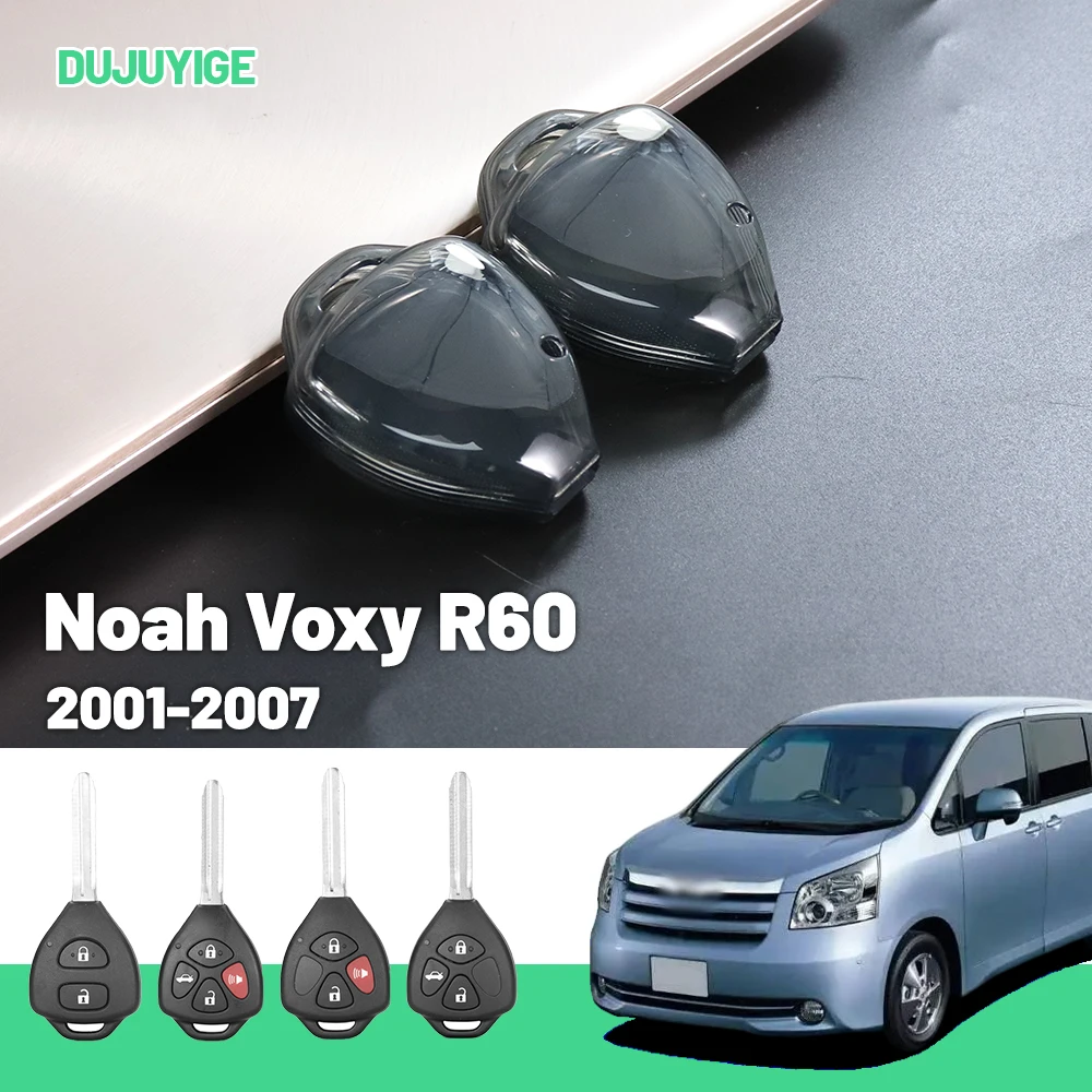 

Clear TPU Car Key Case For Toyota Noah Voxy R60 2001-2007 Key Fob Cover Protector Shell Auto Accessories 2002 2003 2004 2005