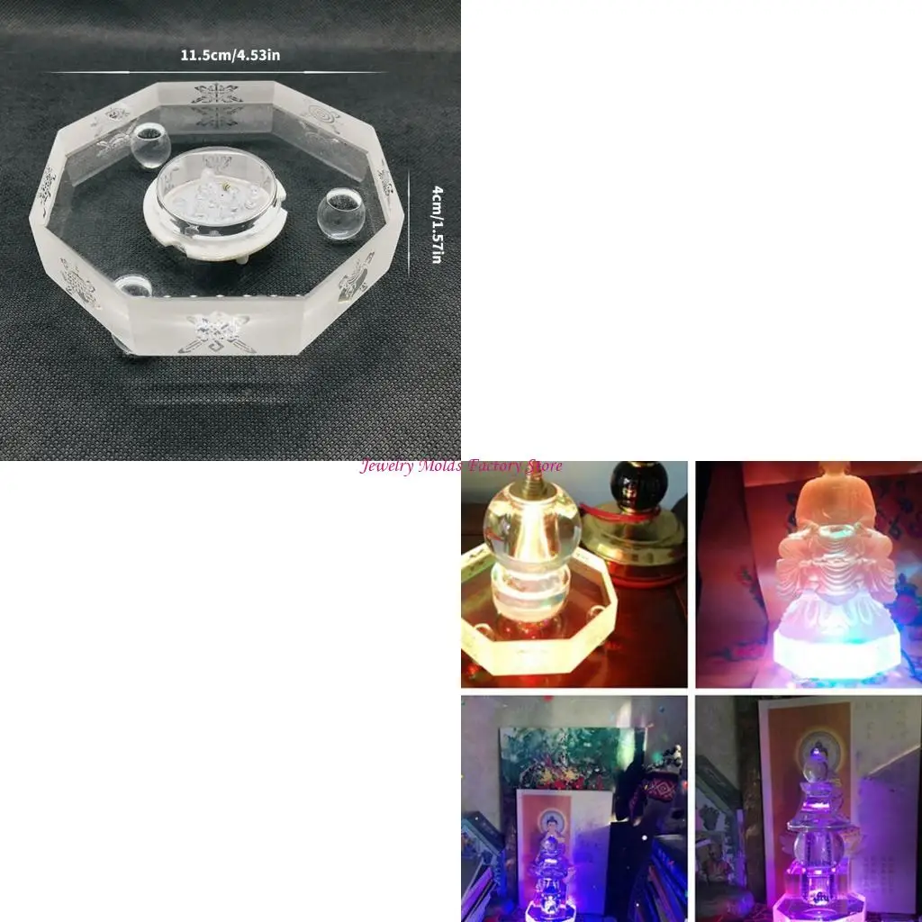 

Color Changing LED Light Base With Vibranting Color for Crystals Balls Display E0BF