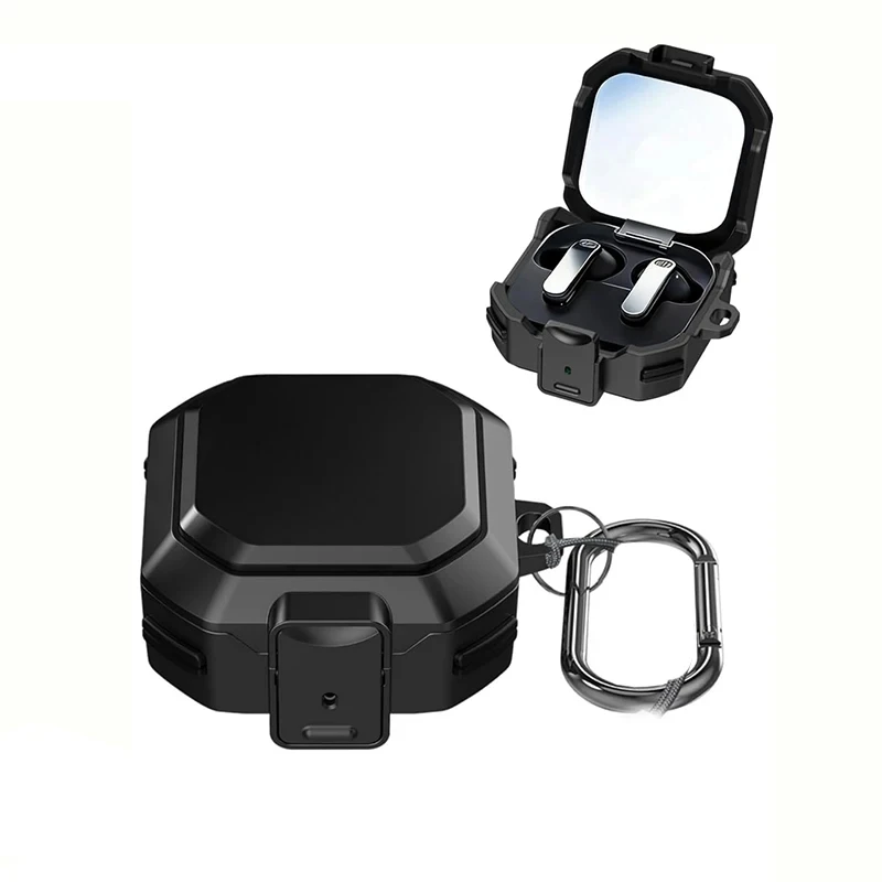 Military Grade Armor Earphone Case For Samsung Galaxy Buds 4/Buds 4 Pro Switch Lock Shockproof Rugged Cover For Buds 4 Buzz 4Pro