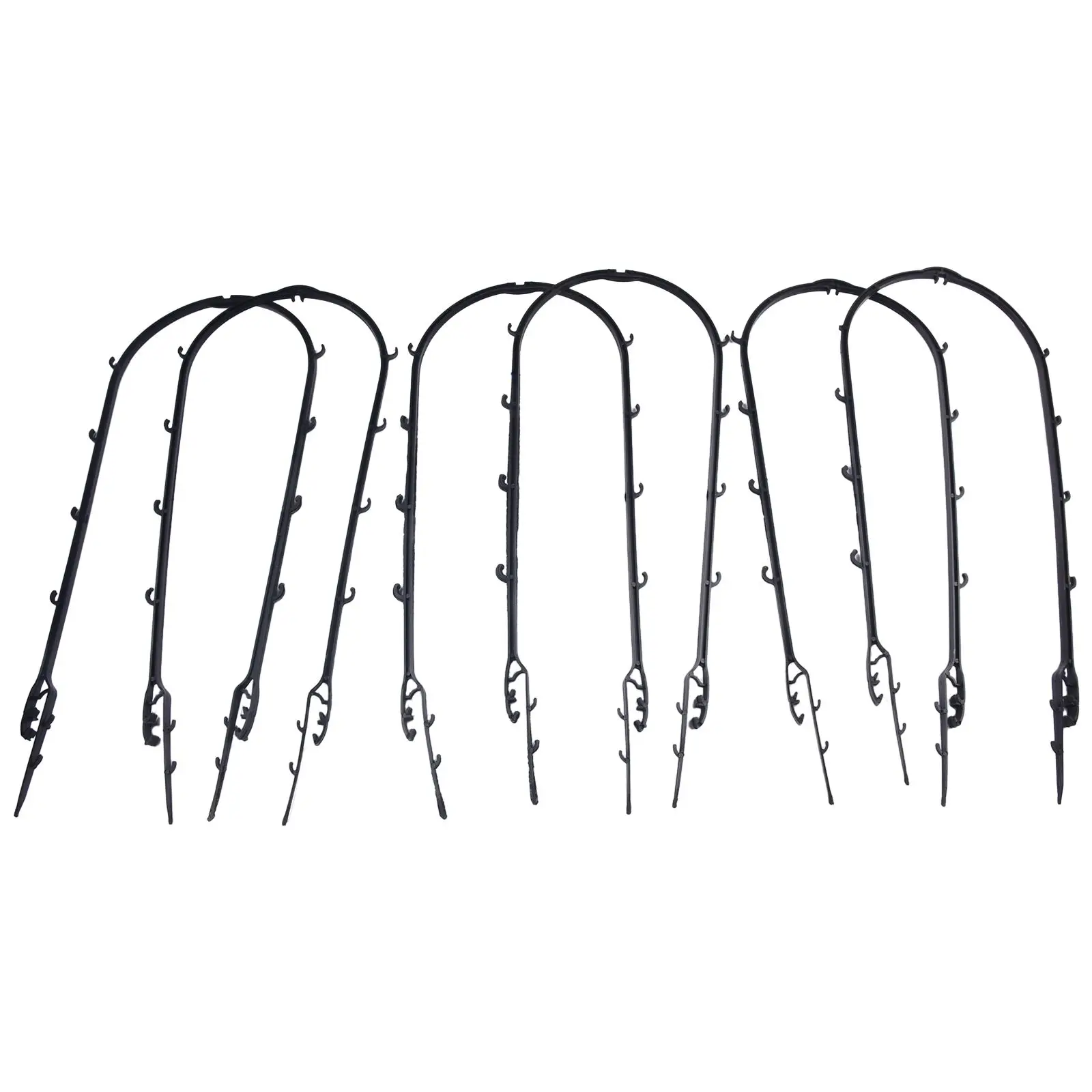 Plant Climbing Frame for Garden, treliça, tomates de plástico, simples e prático, 6pcs