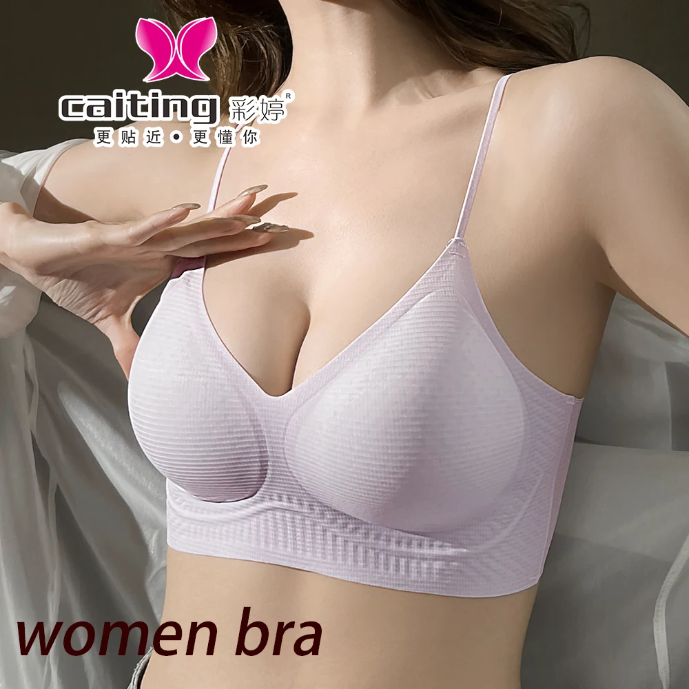 Caiting verão sem costura bralette com alças leves e fofas de boa qualidade sutiã feminino roupa interior estilo colete capa de sutiã