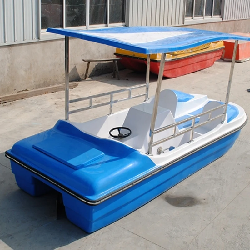 

Water Park Equipment Popular Entertainment Electric Modern Fiberglass Water Fishing ProductPedal Boat for Sale