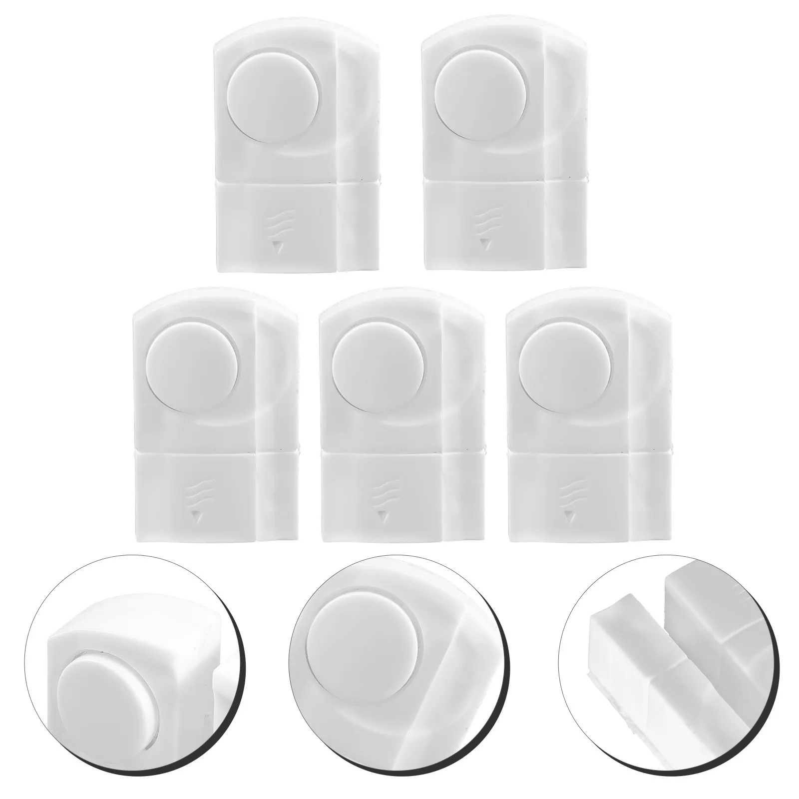 

5Pcs Door Alarm Sensor Plastic Housing Compact Home Office Store Security Window Sensor Door Open Alert