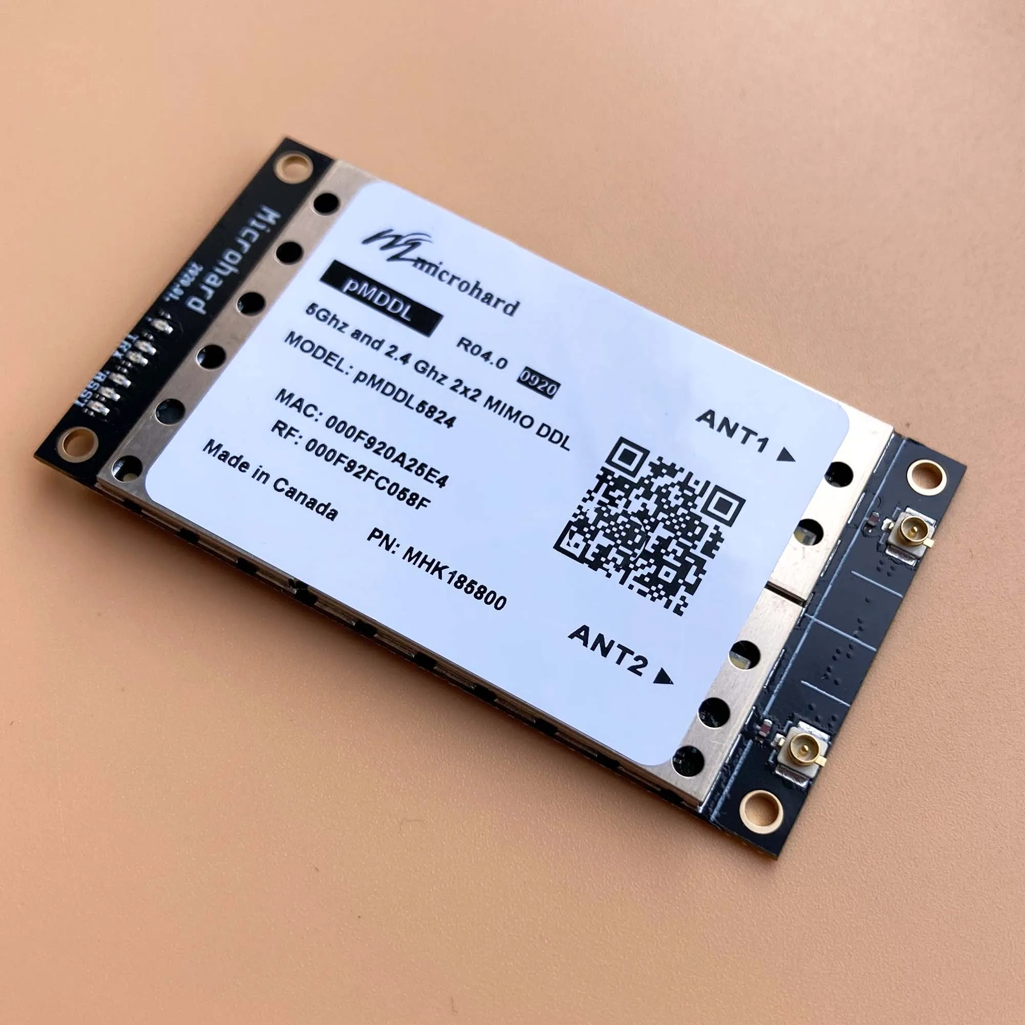 Microhard PMDDL5824-OEM Dual Frequency 5.8GHz & 2.4GHz MIMO(2X2) Digital Data Link MHK185800  Wireless Modem