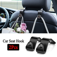 2Pcs Car Interior Portable Seat Back Hooks For Audi Sline A1 A3 A4 A5 A6 A7 A8 B8 B9 B6 C6 Q2 Q3 Q5 Q7 Q8 TT S3 S4 S7 S8 RS5 RS6
