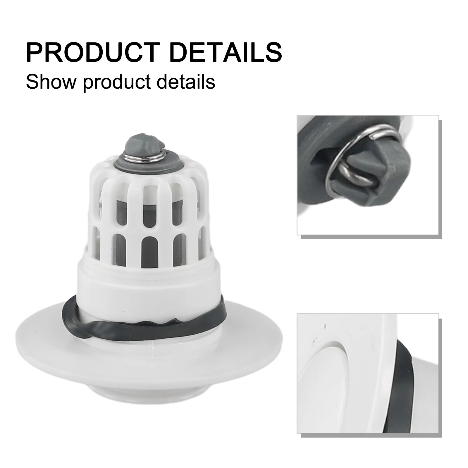 Press Filter Sink Press Filter Element For 34mm-40mm Drainage Hole Metal/ABS Shower Drainer Bounce Type Drain Cover