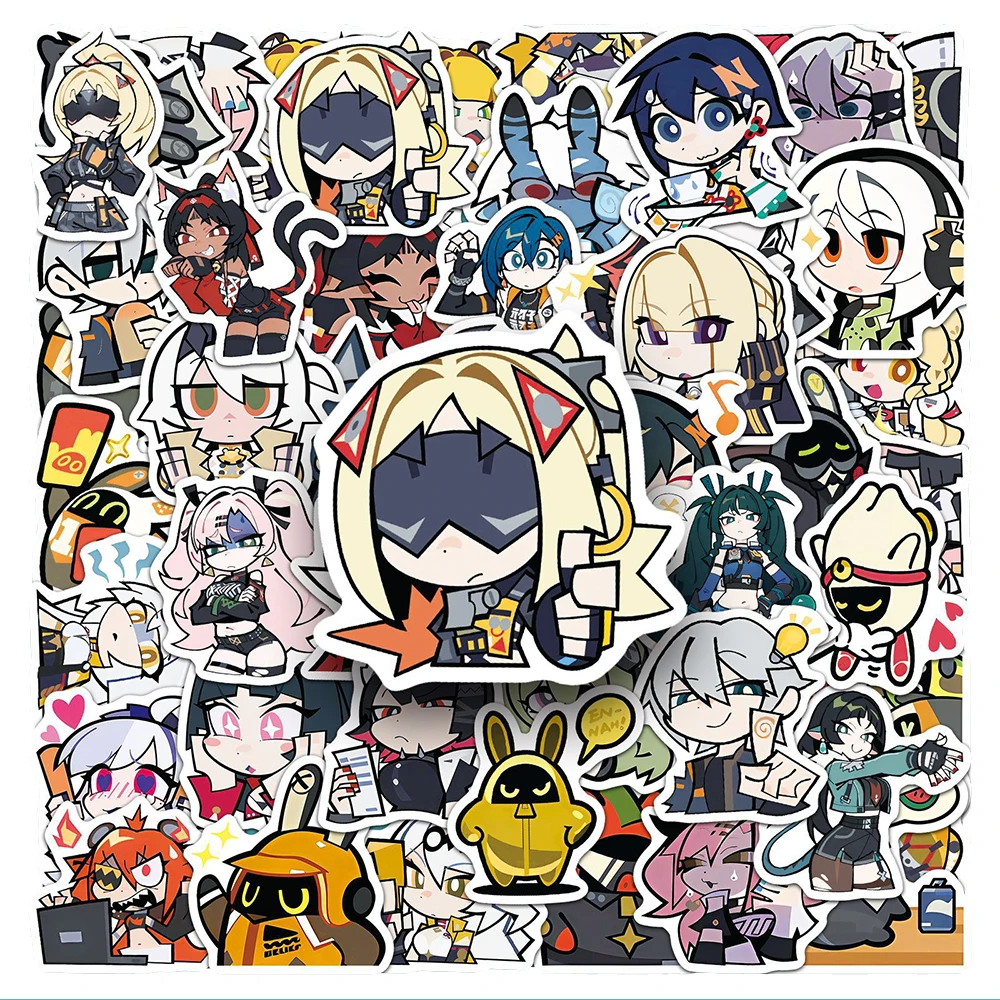10/30/50 Stück Anime Zenless Zone Zero Aufkleber Kawaii Q-Version Charakter-Sticker DIY Notizbuch Kühlschrank Koffer Belohnungs-Niedliche Aufkleber