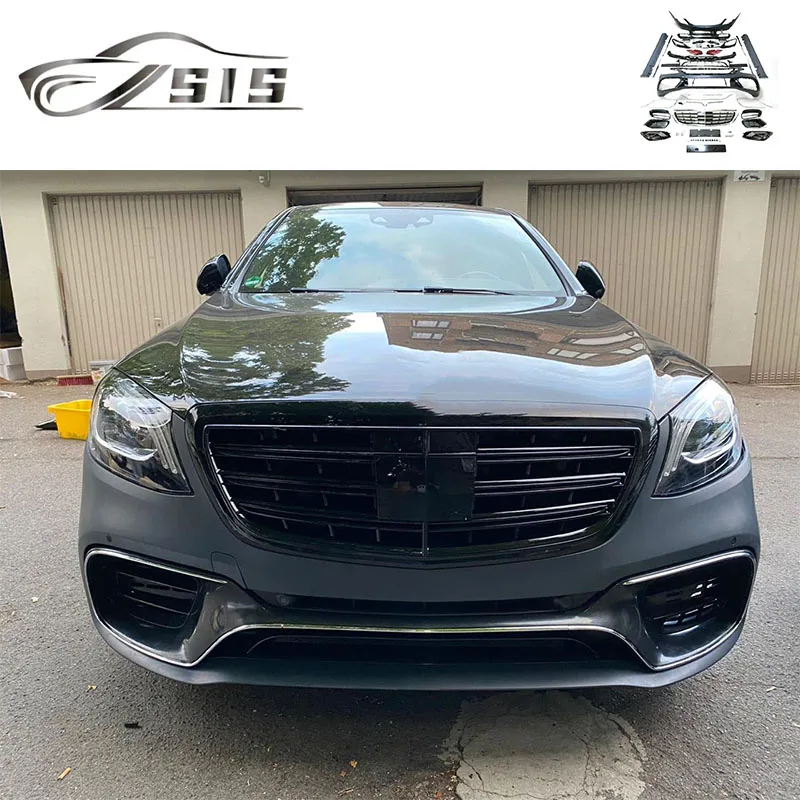 

S-Klasse W222 S63 Bady Kit Kunststoff Material 2014-2018 Jahr Body Kits W222 Alt Bis Neu Facelift Frony Stoßstange Seitens Ch We