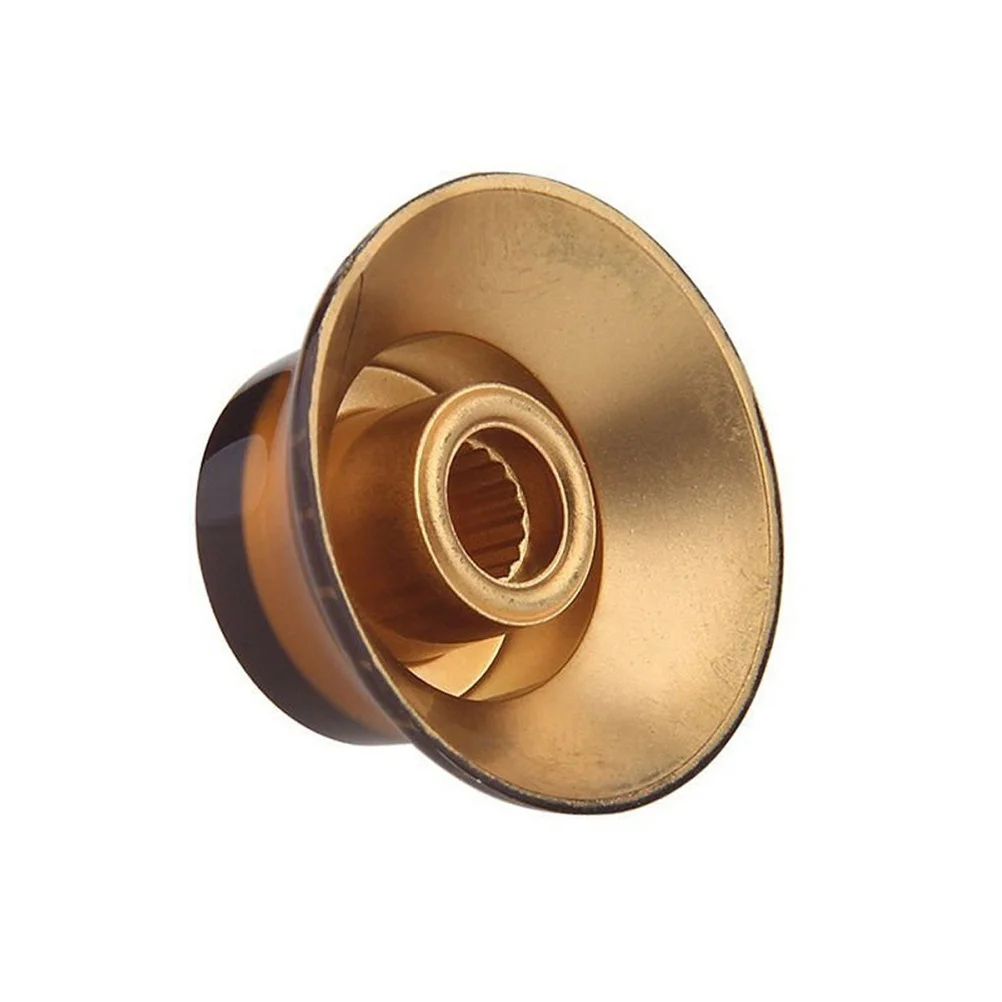 

4Pcs Acrylic Guitar Knobs Replacement Pointed 10 Grid Volume Scale for Electric Guitar Bass Amber Amplifier Knobs
