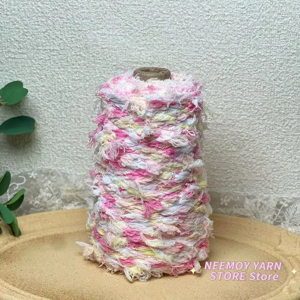 250g/drum Fish Tail Yarn Small Ponytail Yarn Bean Thread Fine Thread Hand Woven Scarf Hat Soft and Fancy Yarn Crochet Thread