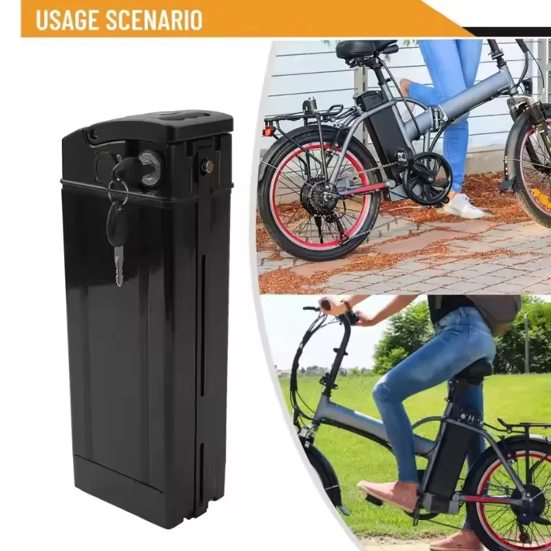 48V Silverfish Electric Bike Battery 20Ah 30Ah Large Capacity 18650 Lithium-ion cells Built-in Bms for 500W~2000W E-Bike/Scooter