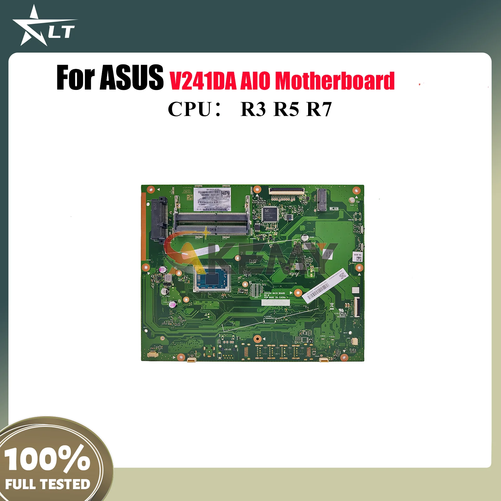 

Материнская плата V241DA для ASUS Vivo AiO V241DA V241D, материнская плата с процессором R3 R5 R7, 100% тестирование, ОК, быстрая доставка, высокое качество
