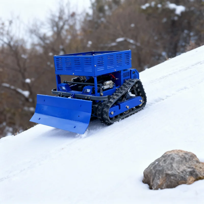 Cortacésped de jardín multifuncional personalizado: pala para nieve y estante de almacenamiento Cortacésped con control remoto integrado