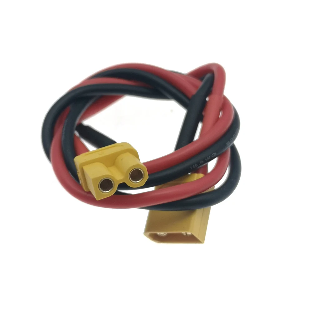 XT30 Plug 10-50CM-1M Male Female Connector with 18AWG Cable for RC Car FPV Lipo Battery charge connector extension Silicone Wire