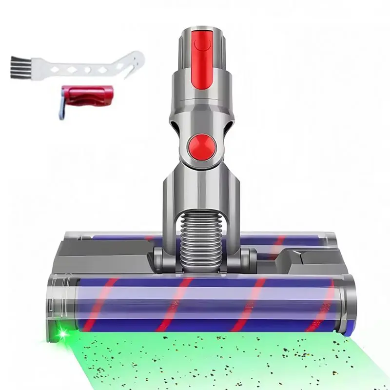 B59B Soft Roller Brush Head For Dyson V7 V8 V10 V11 V15 Vacuum Cleaner with LED Light for Hard Floor