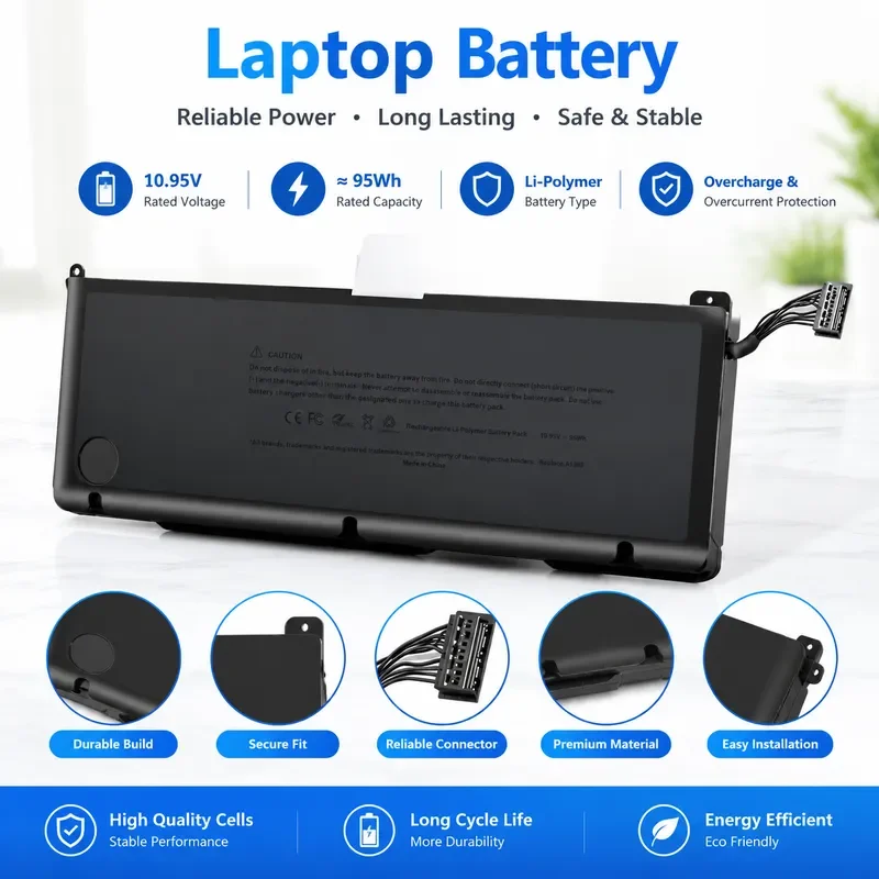 A1383 Laptop battery For MacBook Pro 17-inch A1297 (2011)