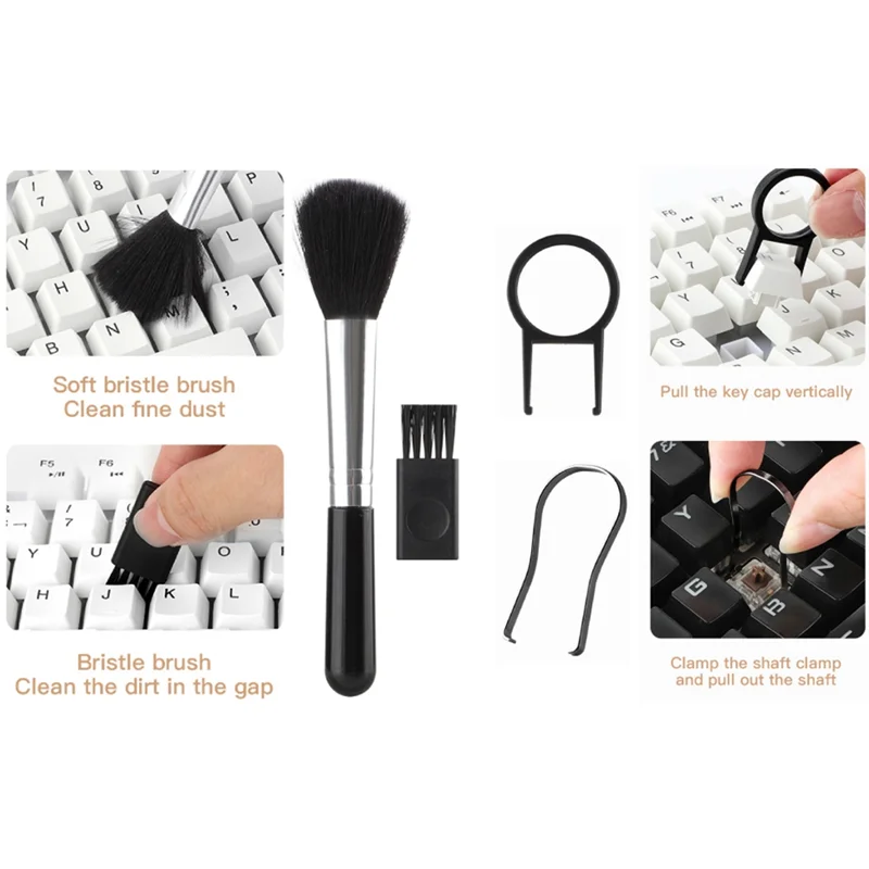 

Optimal Keyboard Cleaning Brush Computer Dust Removal Soft Brush Mobile Phone Headset Cleaning Pen Wipe Notebook Cleaning Set